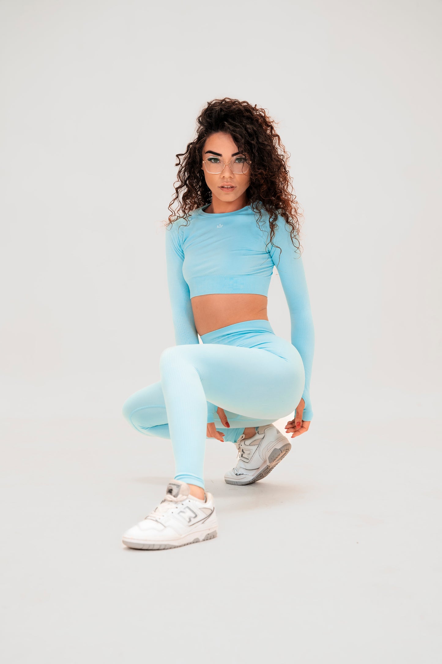 LONG SLEEVE CROPPED TOP ORIGIN BELEGEND - BABY BLUE